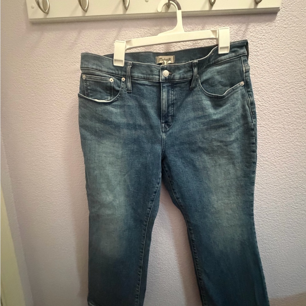 Madewell Blue Straight Leg Jeans
